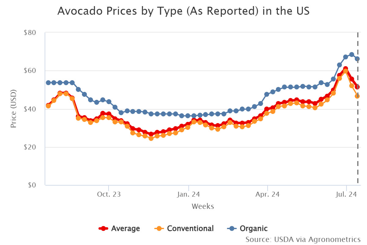 avocado prices by type a